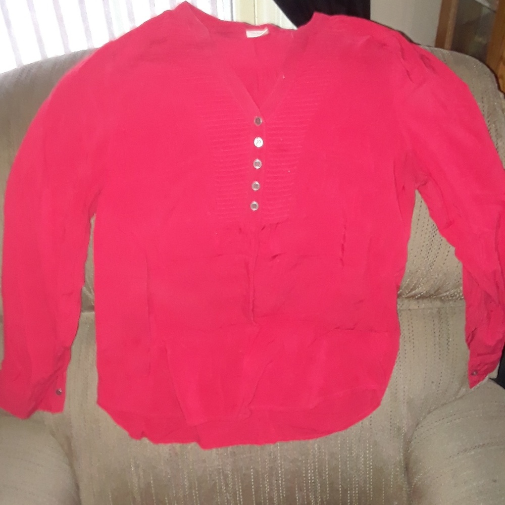 Red blouse